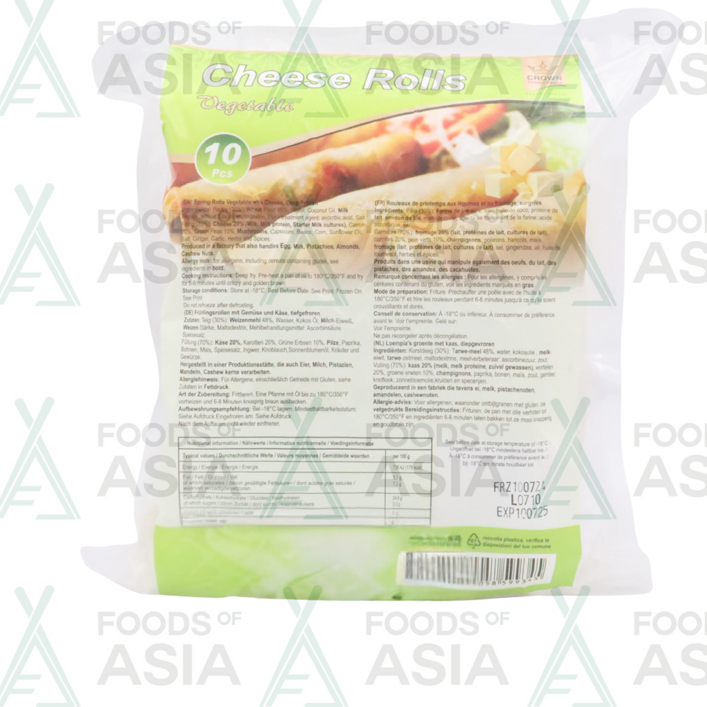 CROWN Cheese Vegetable rolls 10pcs