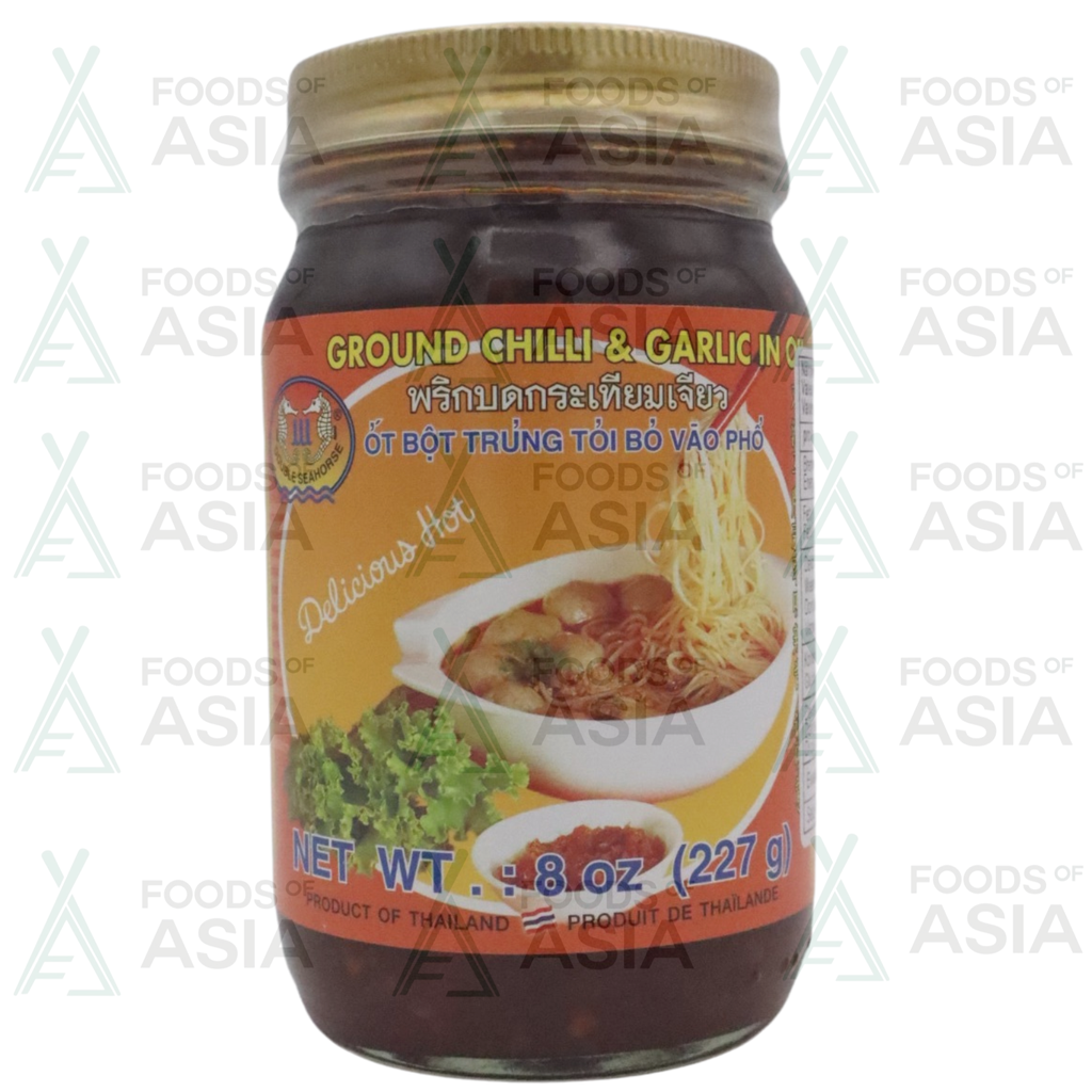 DOUBLE SEAHORSE Ground Chili & Garlic Oil 227g