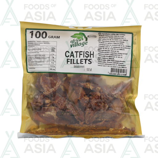 AFRICA VILLAGE DRY CATFISH FILLETS 100G