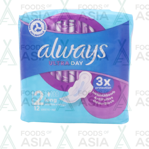 Always - Maandverband - 2 Long With Wings - Ultra Day - 12 Stuks