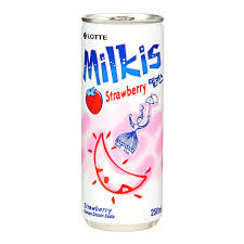 LOTTE Milkis Soft Drink Strawberry Can 250ml