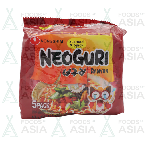NONGSHIM Instant Noodles Neoguri Ramyun Hot 5x120g