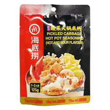 HAIDILAO Hot Pot Seasoning Pickled Cabbage 125g